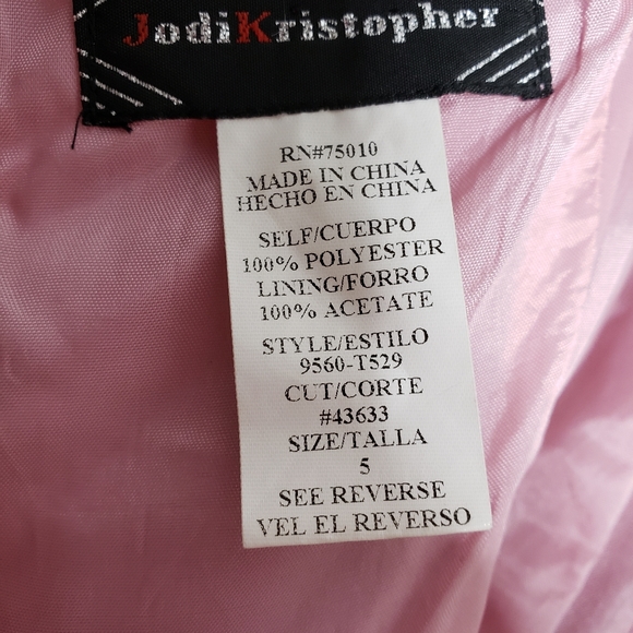 Jodi Kristopher Rum Pink Prom Dress Small Tall - Picture 5 of 16